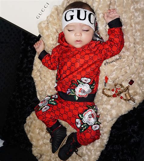 newborn gucci baby clothes|cute babies wearing designer clothes.